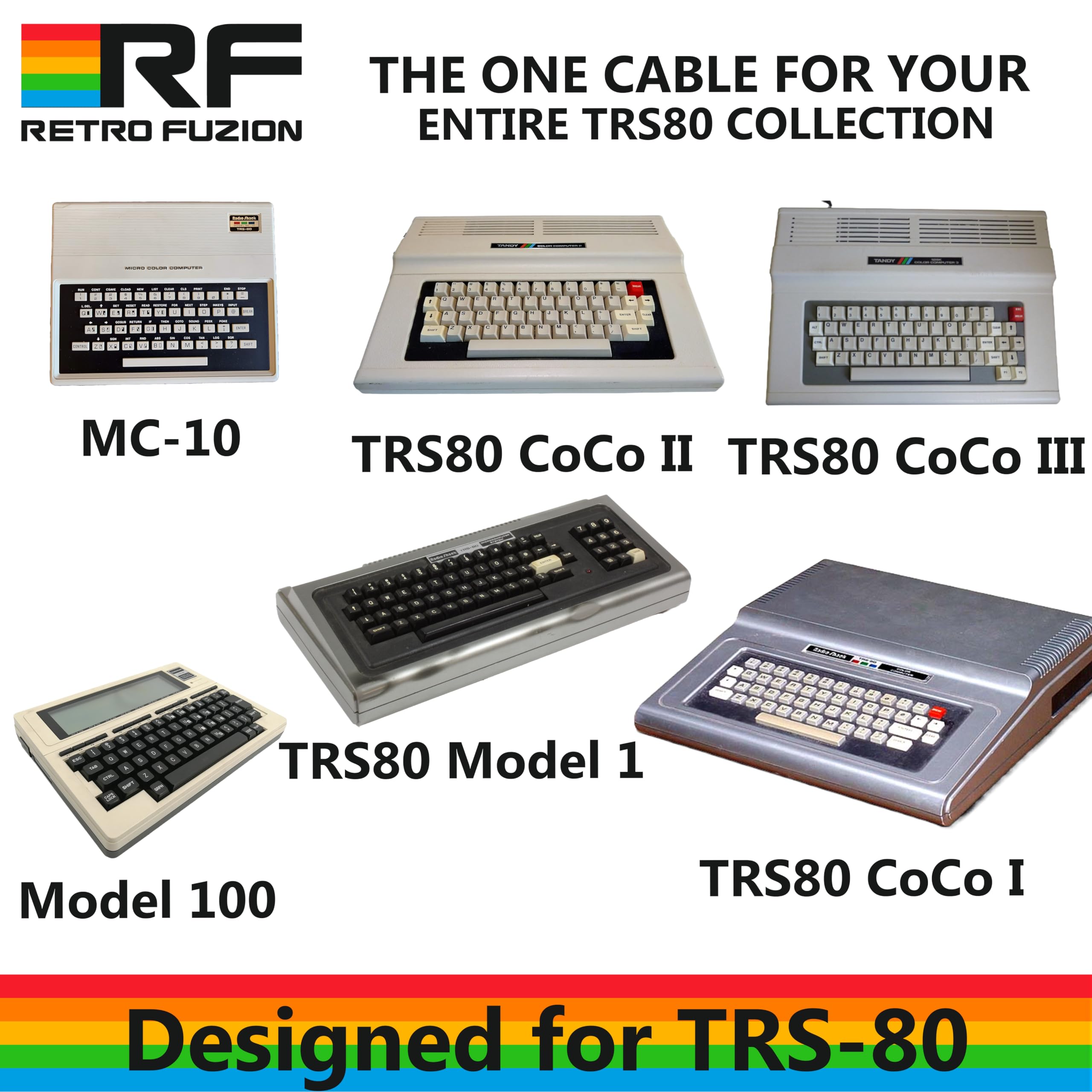 Tandy Radio Shack TRS-80 Data Cassette Tape Drive Cable - for
